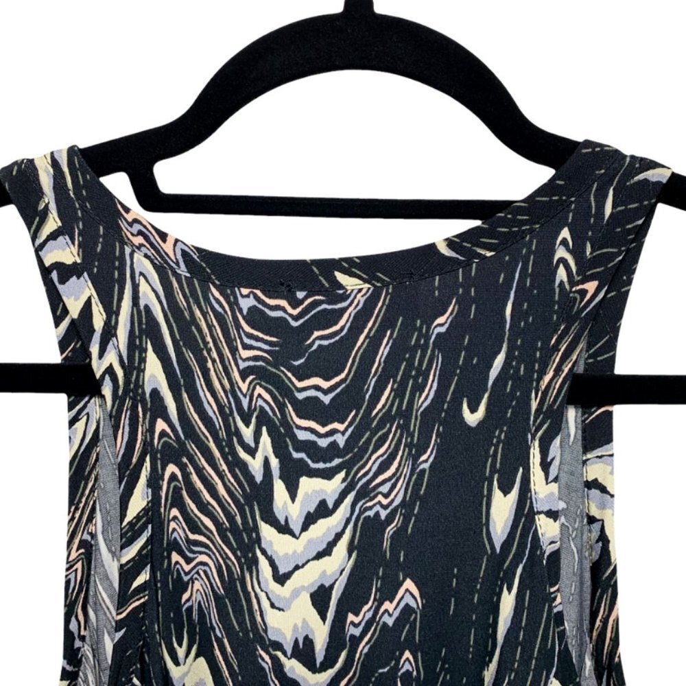 Veronica M. Marble Pattern Racerback Mini Dress - image 3